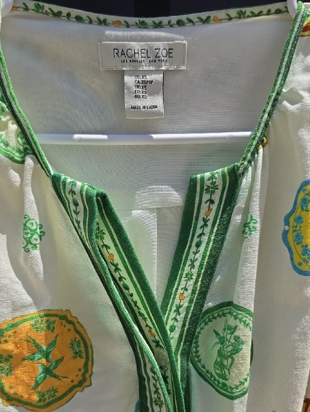 RACHEL ZOE Resort Medallion Print Maxi Dress with Belt - Picture 4 of 13